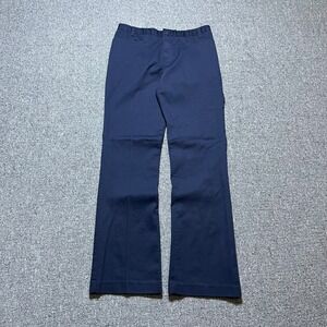 Dickies Flare Leg Pants Size 9 Navy Blue Workwear‎ Stretch Trousers Casual
